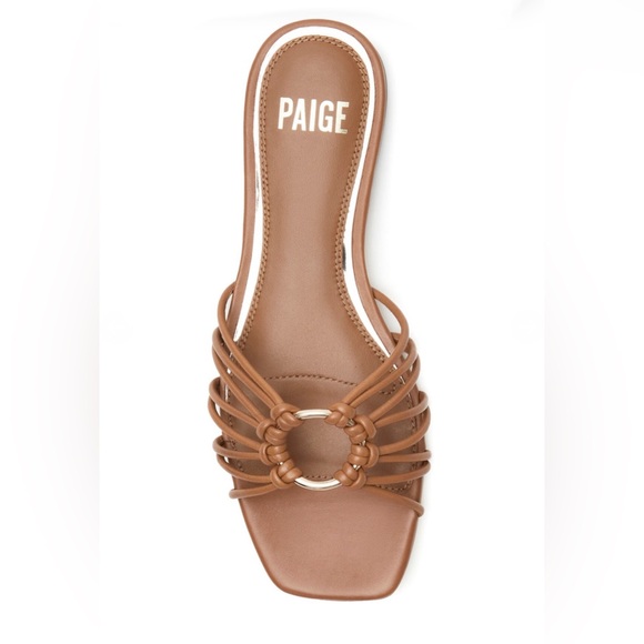 PAIGE Shoes - PAIGE $239 Women’s Daya Slide Sandal Cognac Color Size 7.5 New